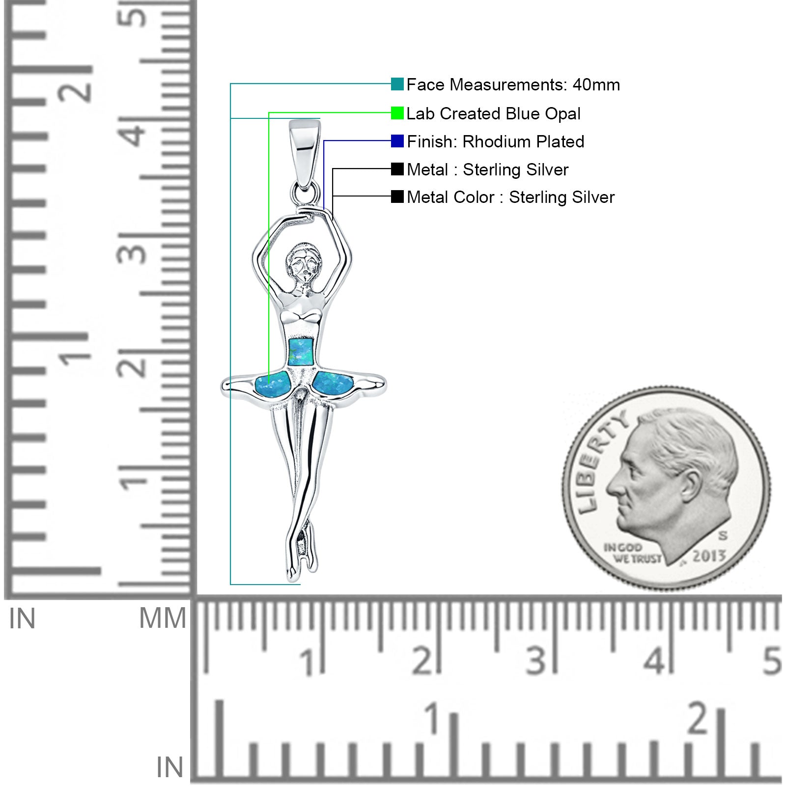Ballet Dancer Pendant