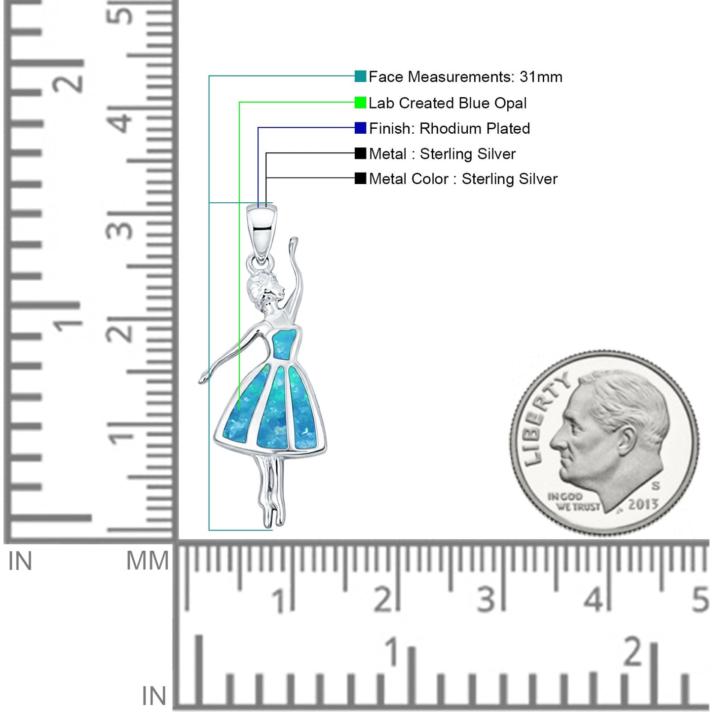 Ballet Dancer Pendant