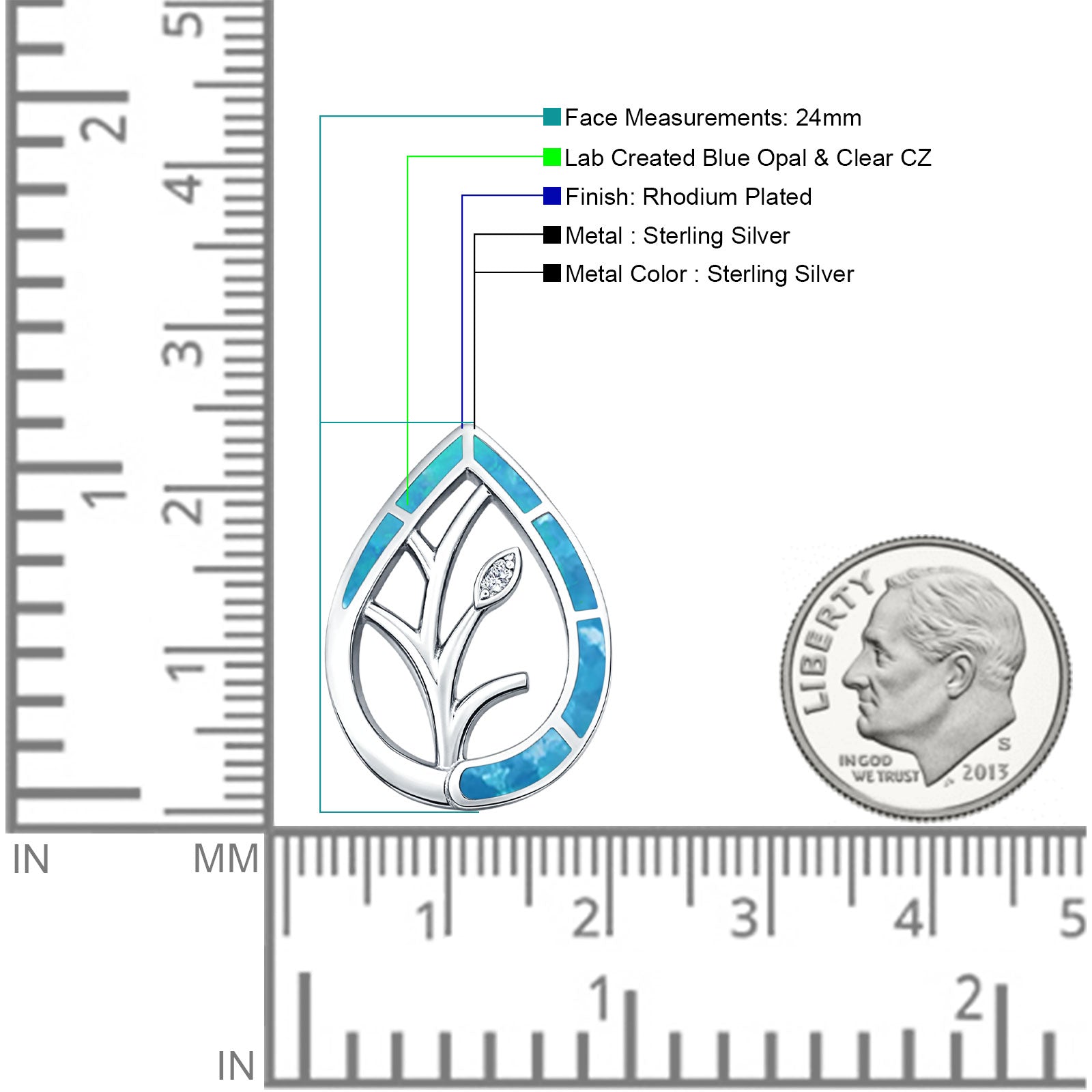 Floral Leaf Pendant