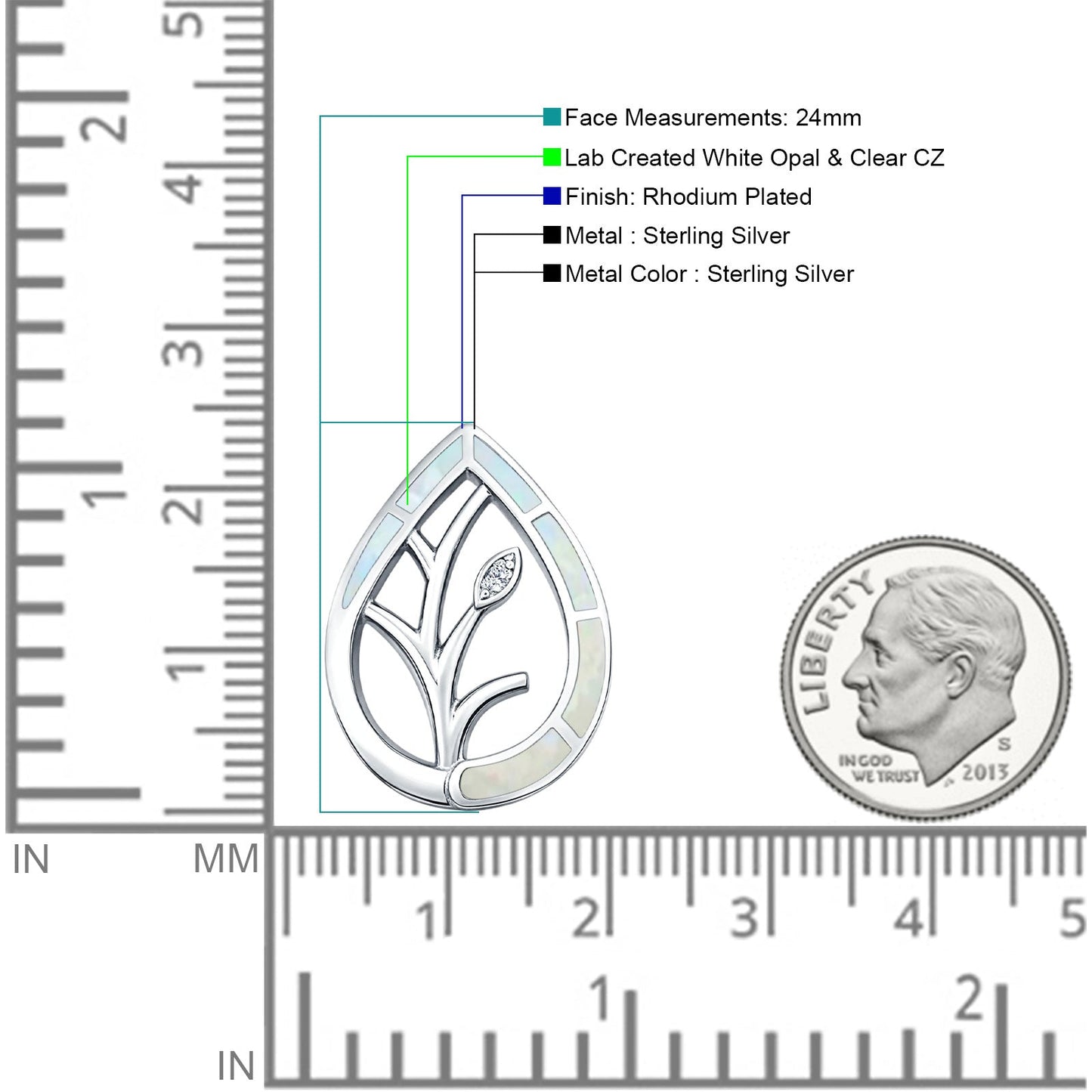 Floral Leaf Pendant