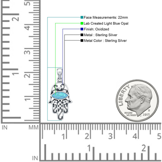 Hamsa Hand Pendant