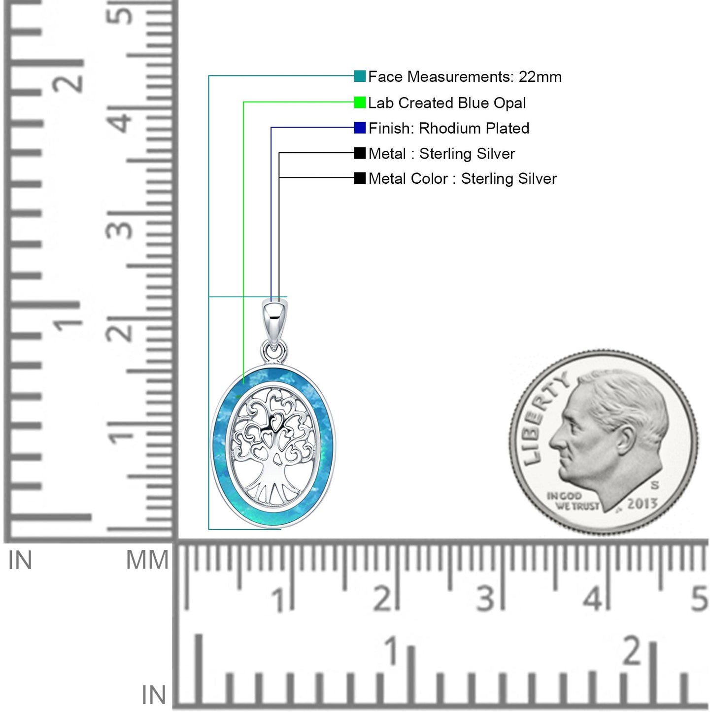 Tree of Life Heart Pendant