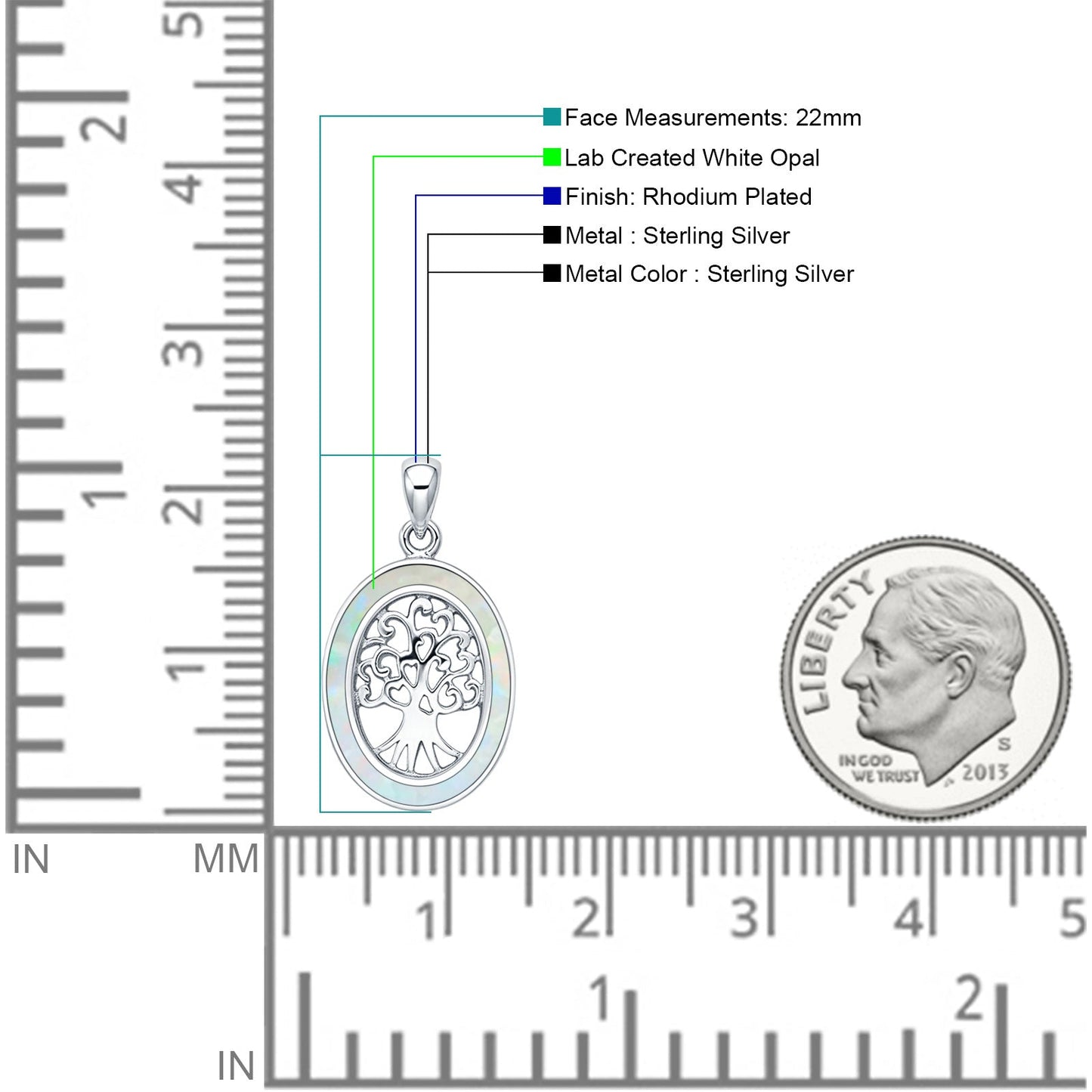 Tree of Life Heart Pendant