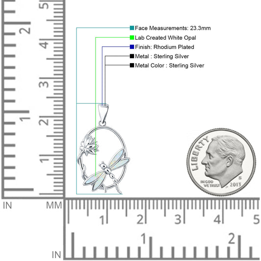 Lotus & Dragonfly Pendant