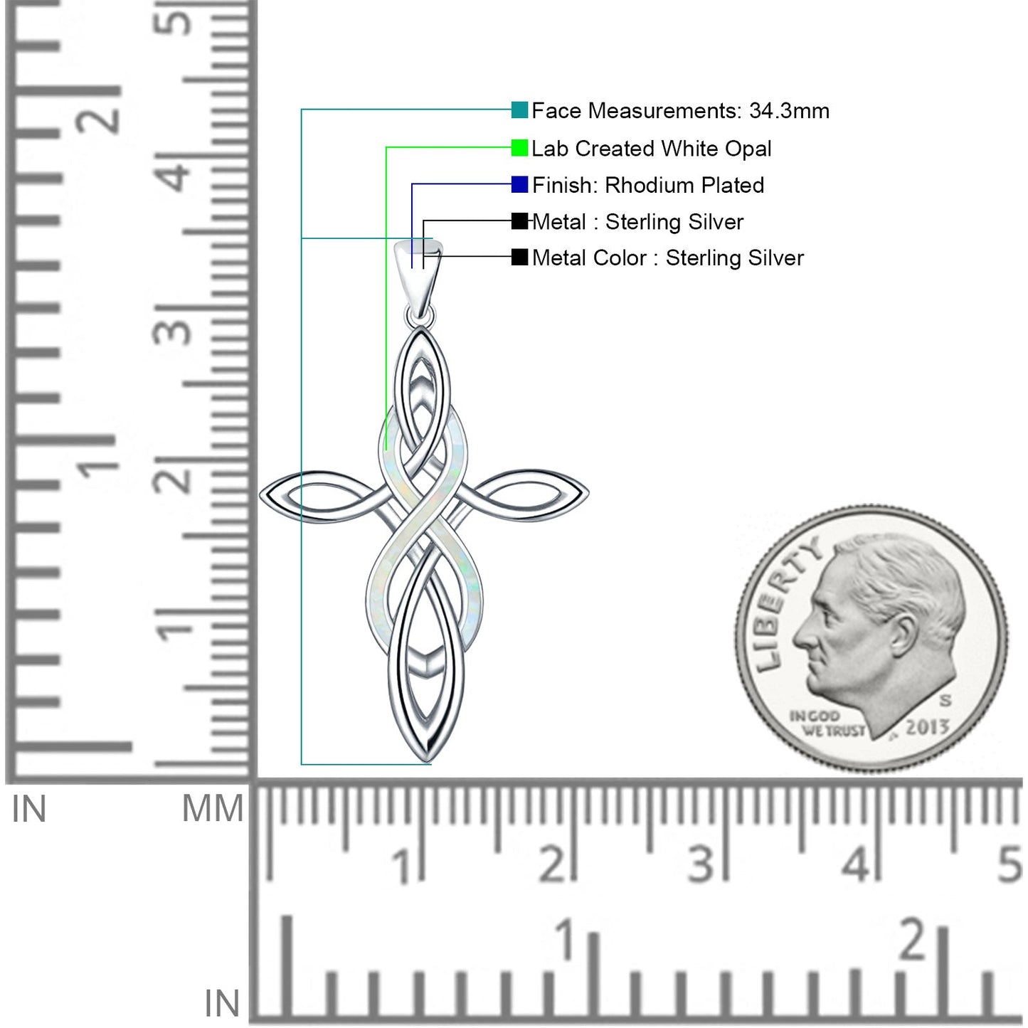 Celtic Cross & Infinity Pendant