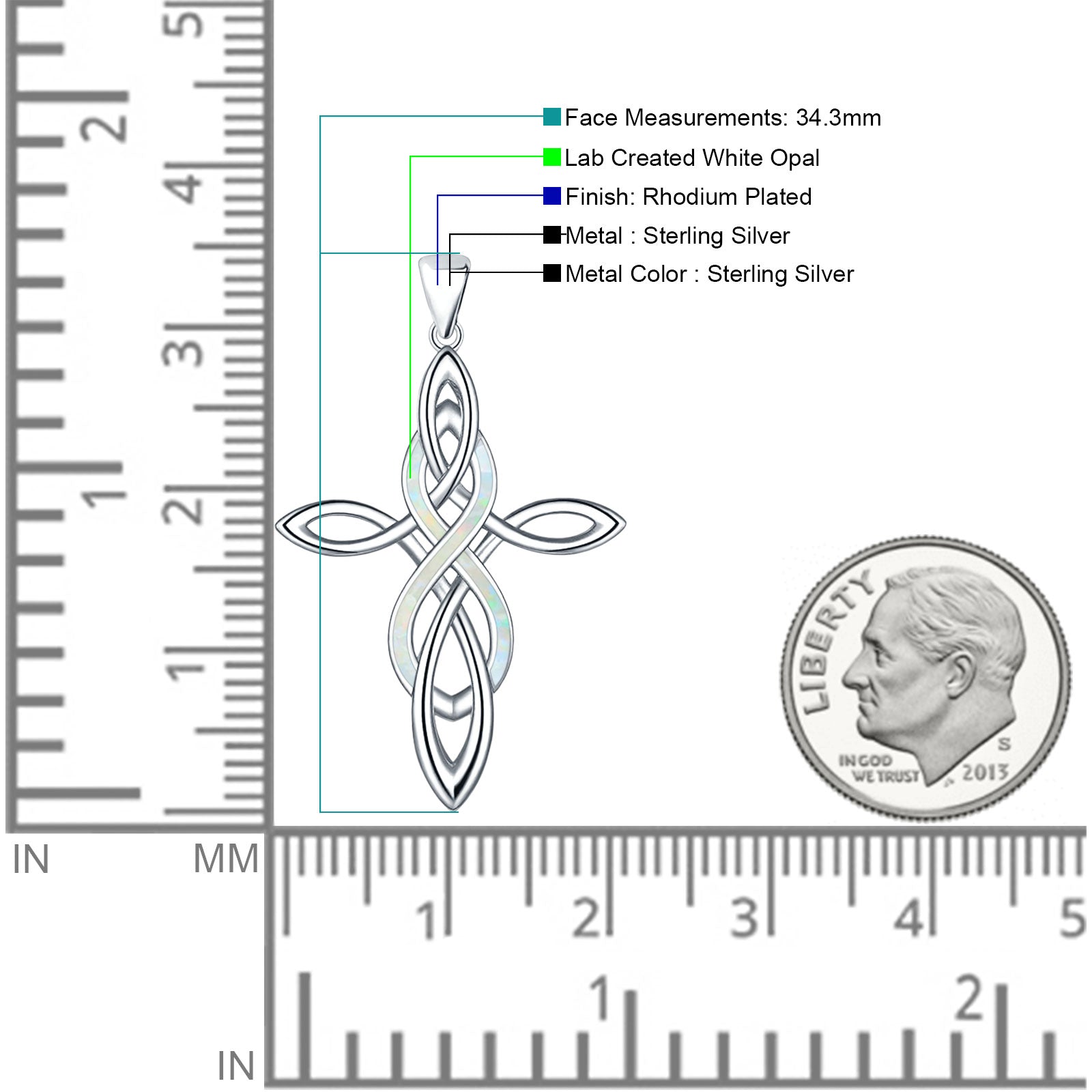 Celtic Cross & Infinity Pendant