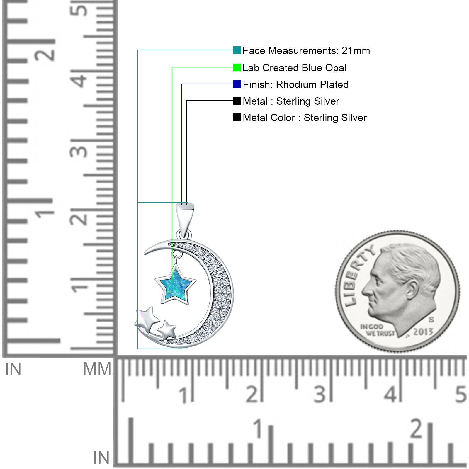 Moon & Stars Pendant