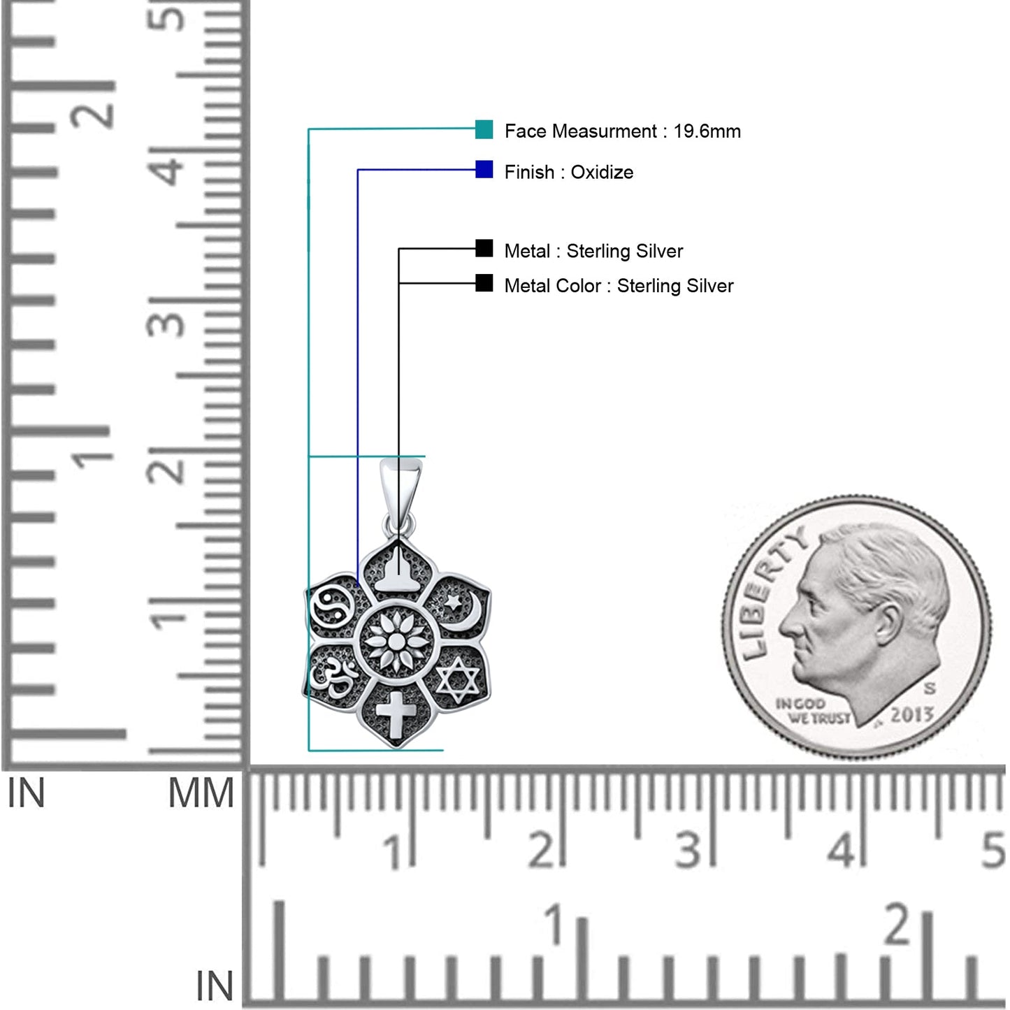 Religious Symbols Pendant