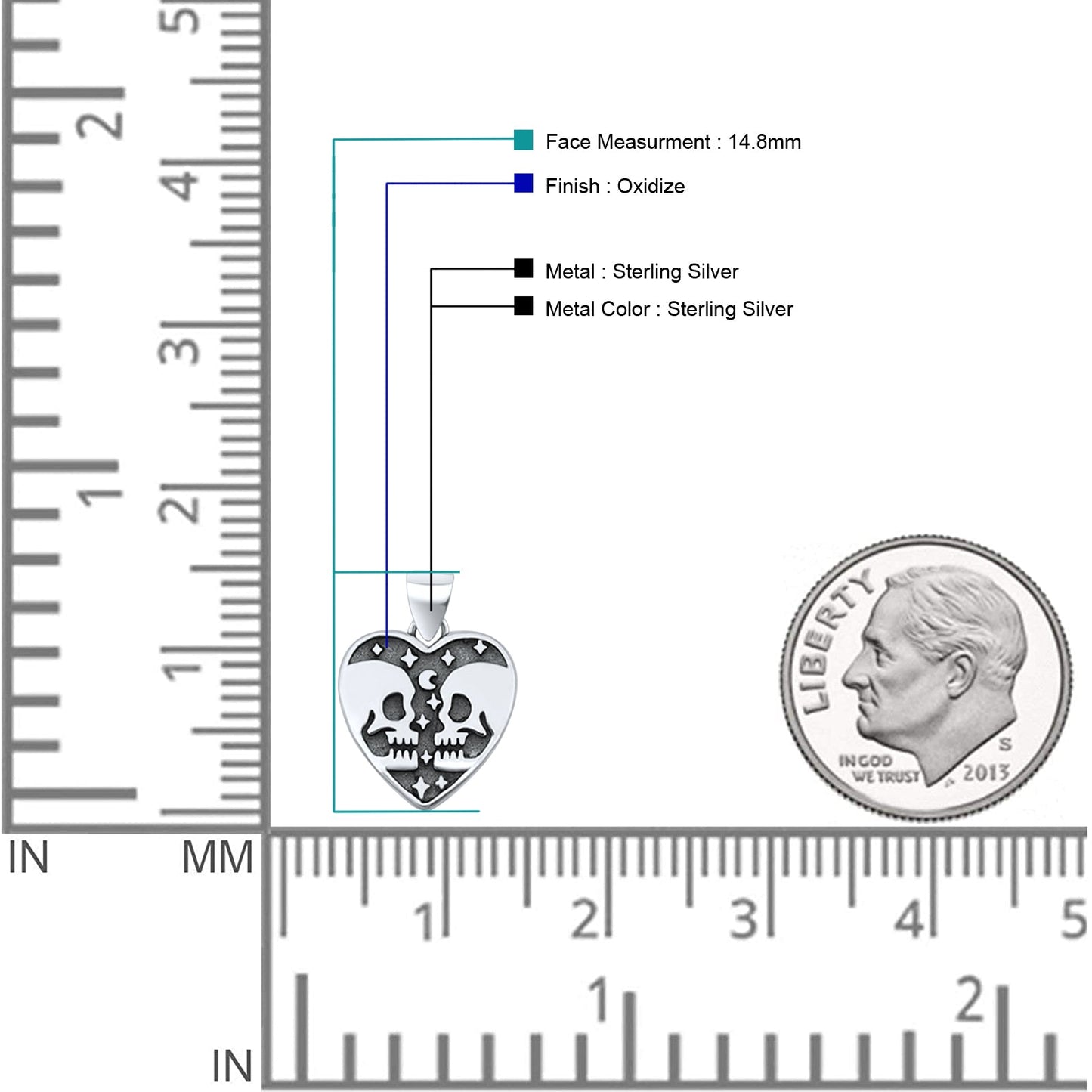 Skull Lovers Pendant