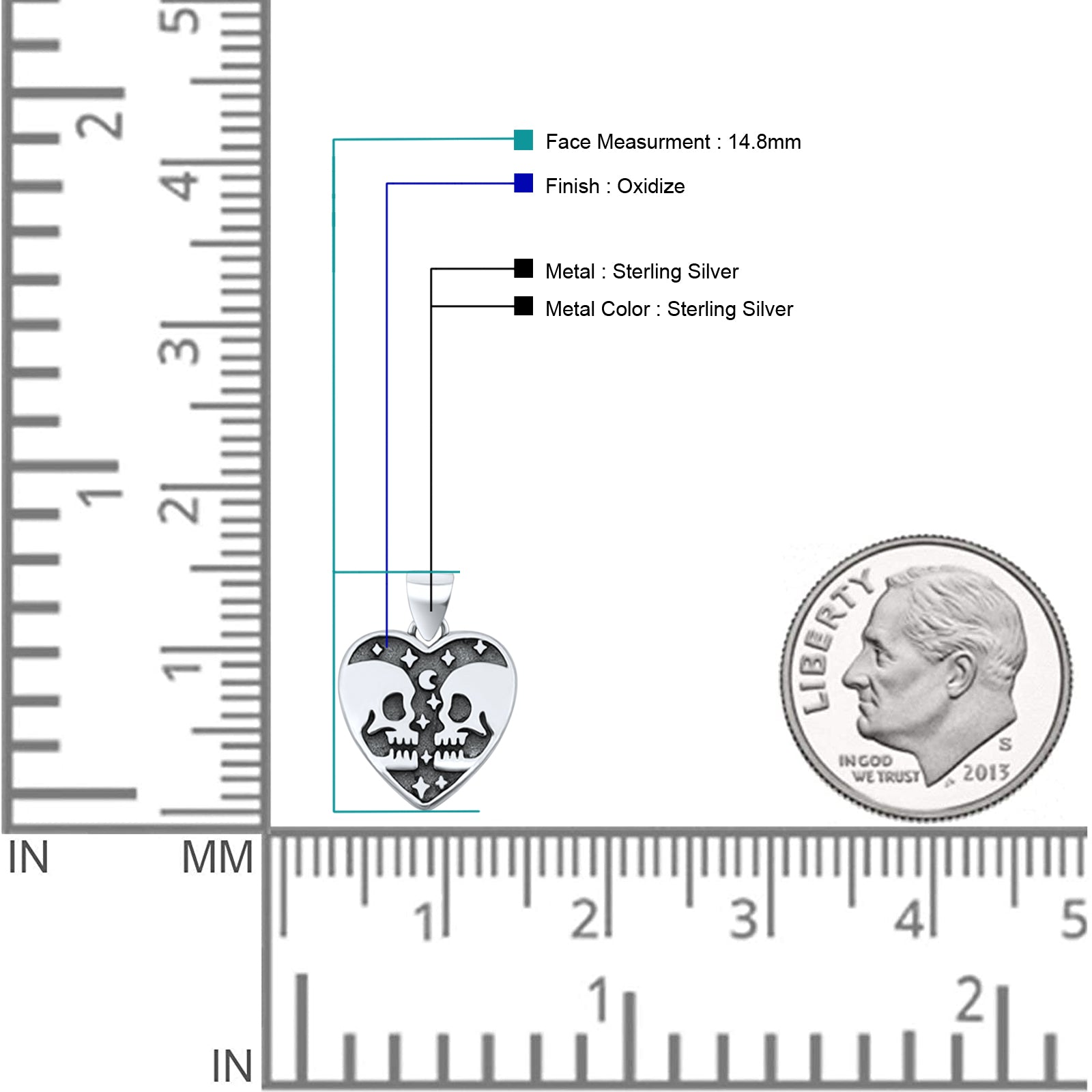 Skull Lovers Pendant