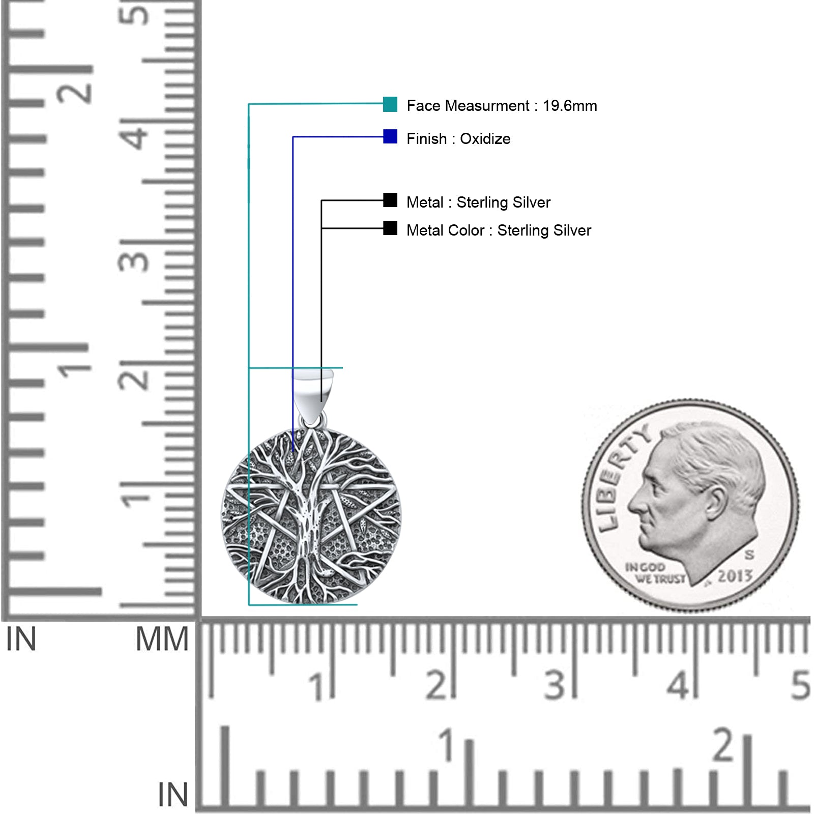 Tree Of Life & Star Pendant