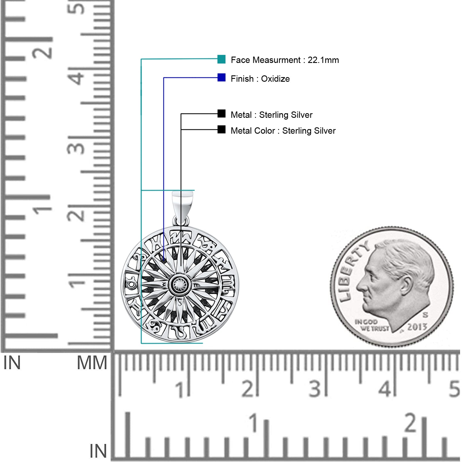 Zodiac Chart Pendant