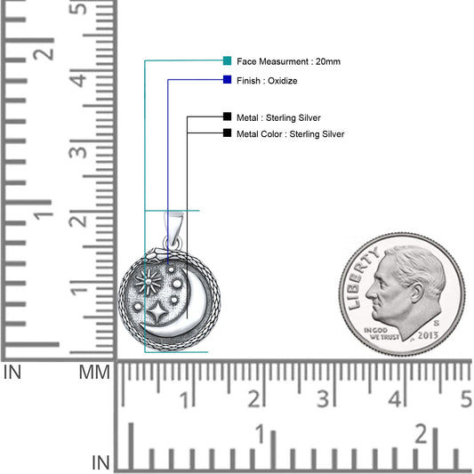  Moon & Stars Pendant