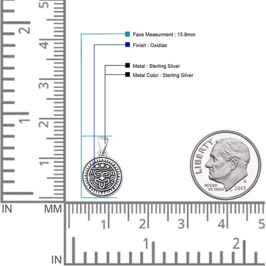  Mayan Aztec Sun God Pendant