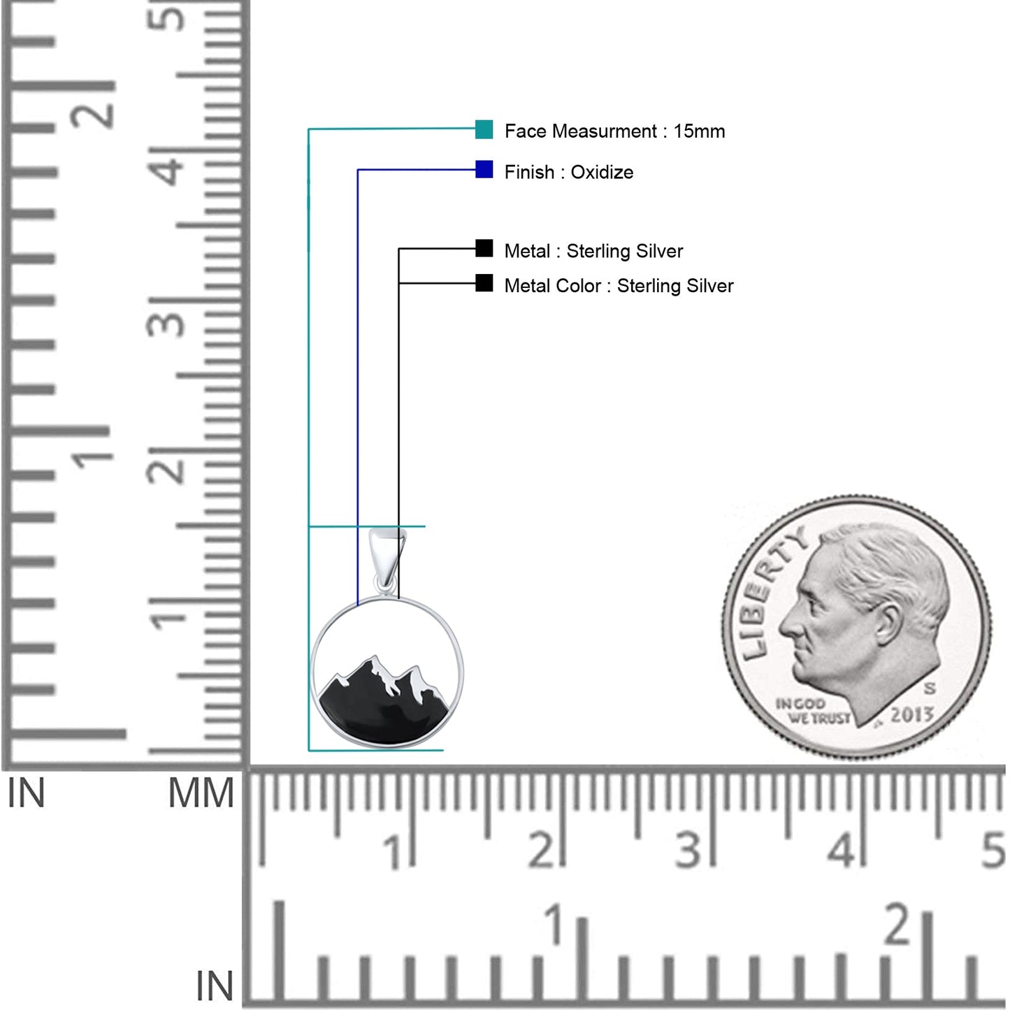 Mountain Silhoutte Pendant