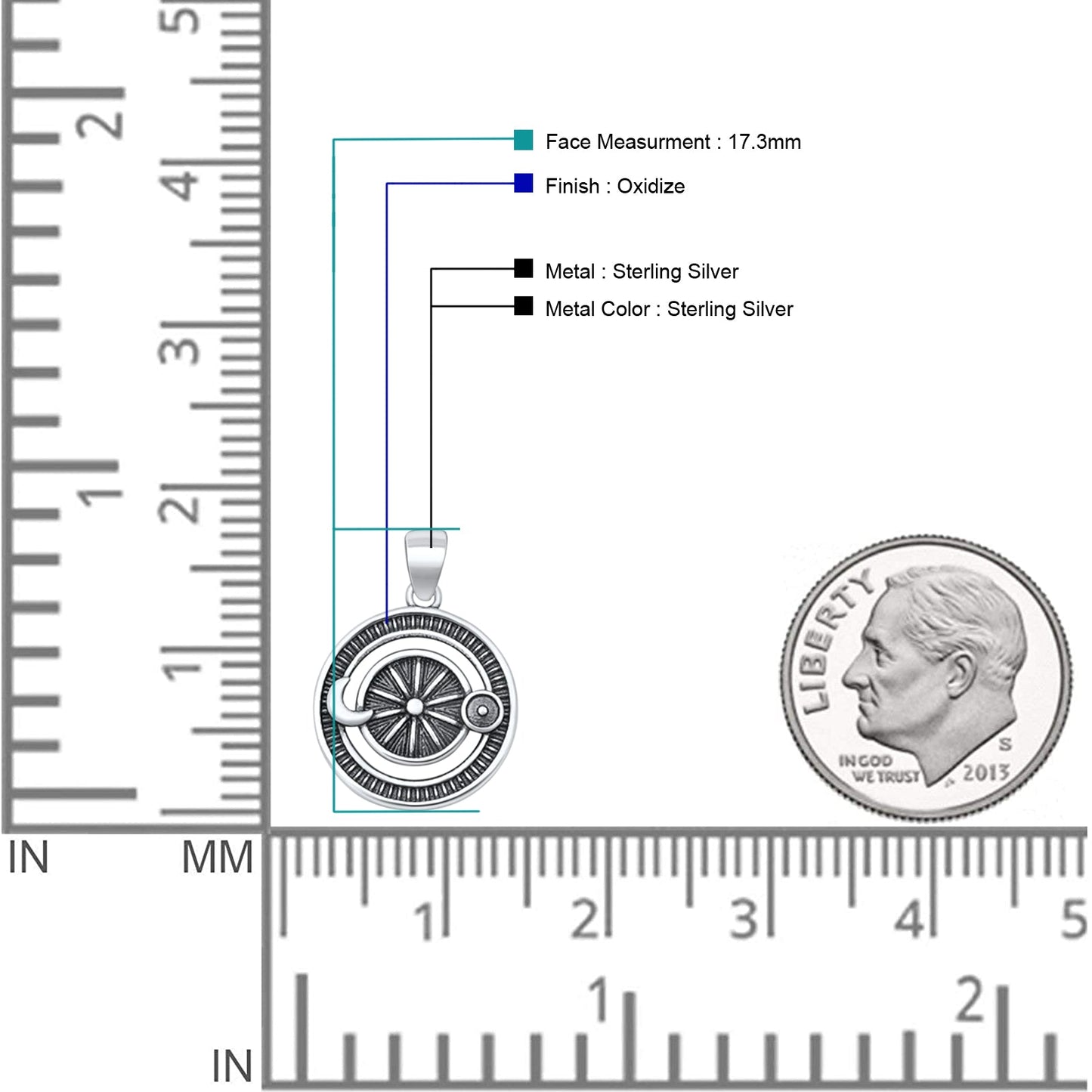 Astrology Wheel Pendant