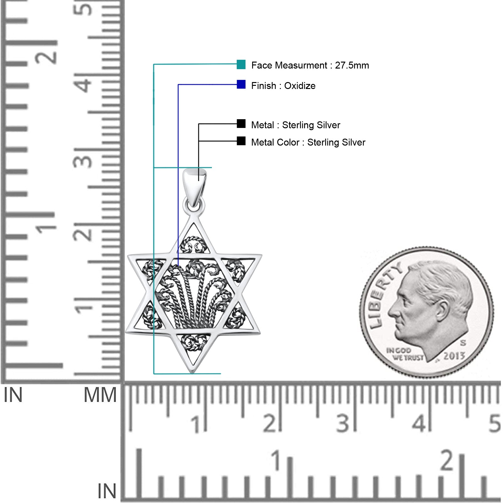  Star Of David Pendant