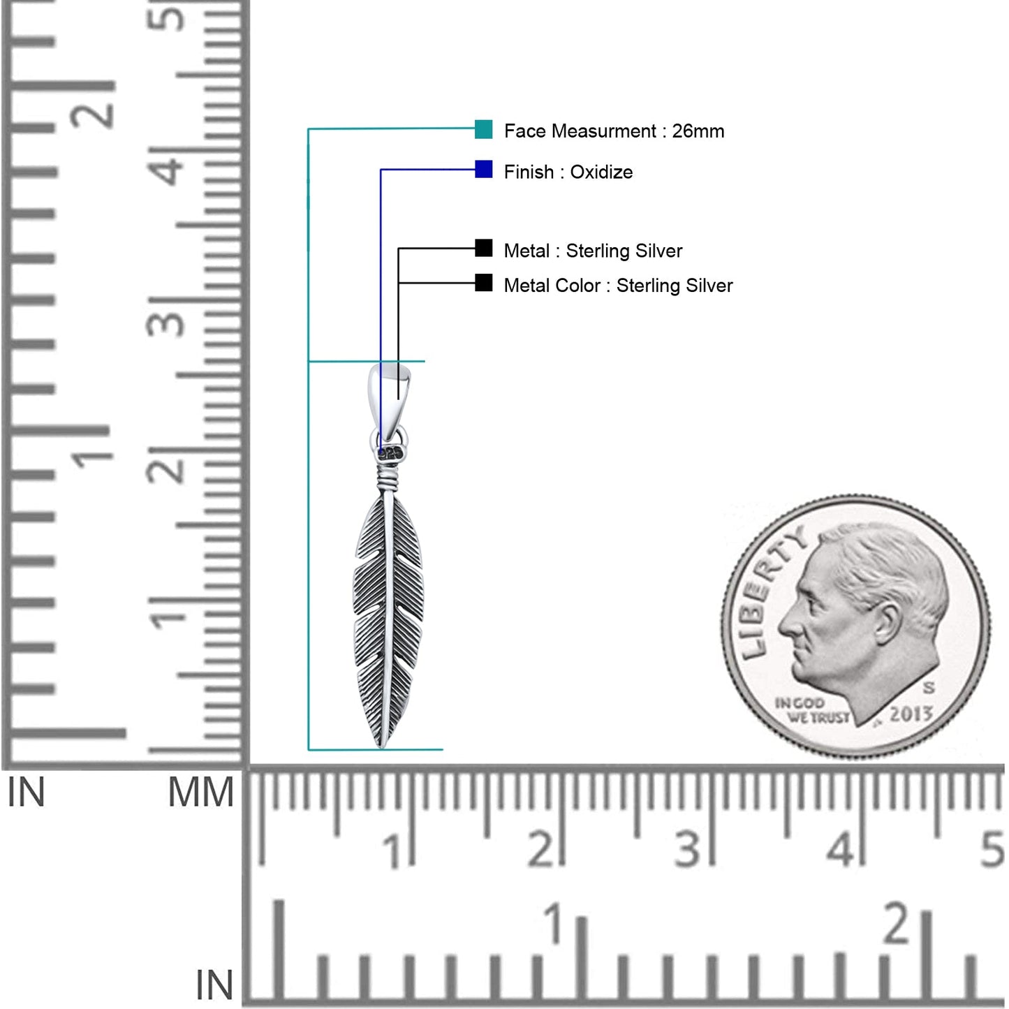  Feather Pendant