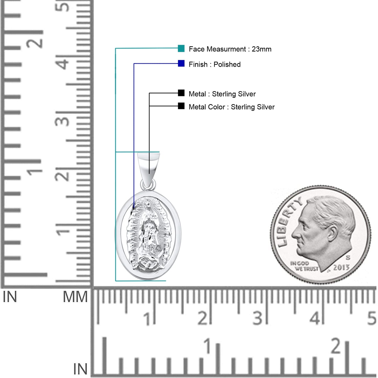  Virgin Mary Pendant