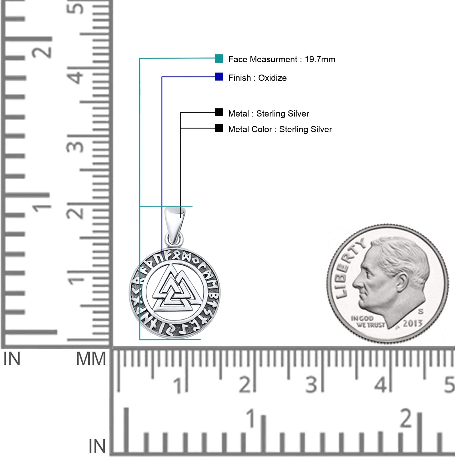 Valknut Pendant