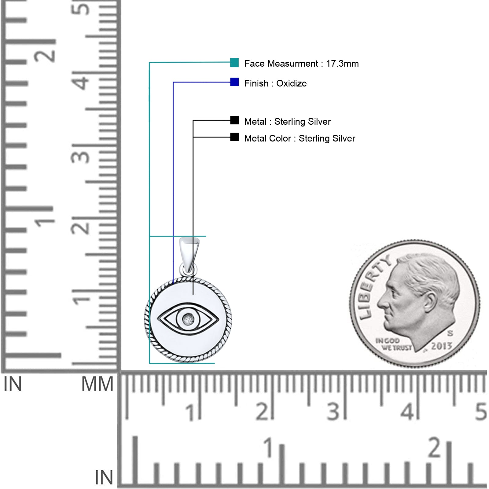  Evil Eye Pendant