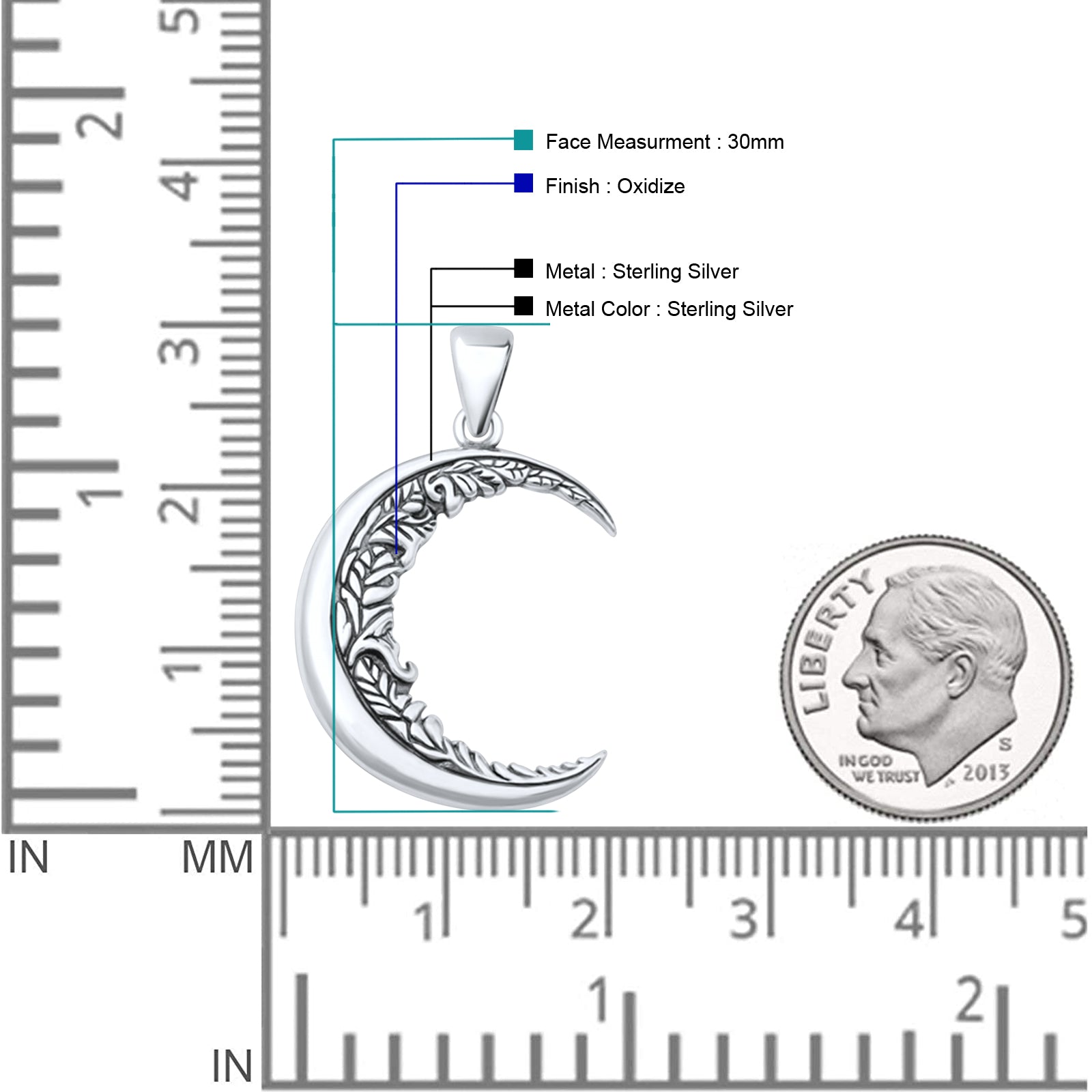 Moon & Vines Pendant