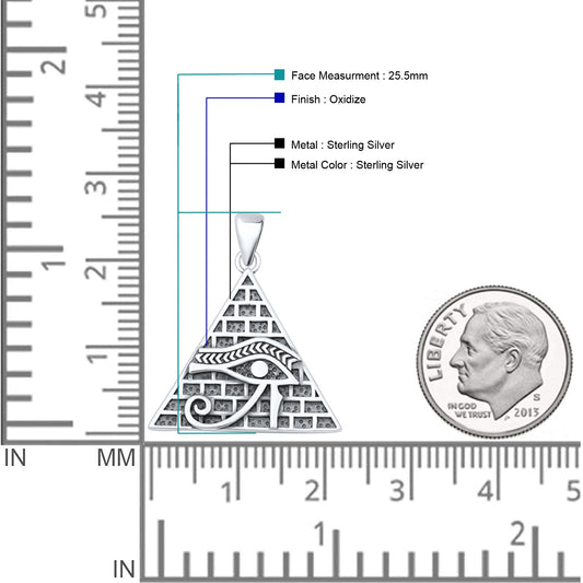 Eye of Horus & Pyramid Pendant