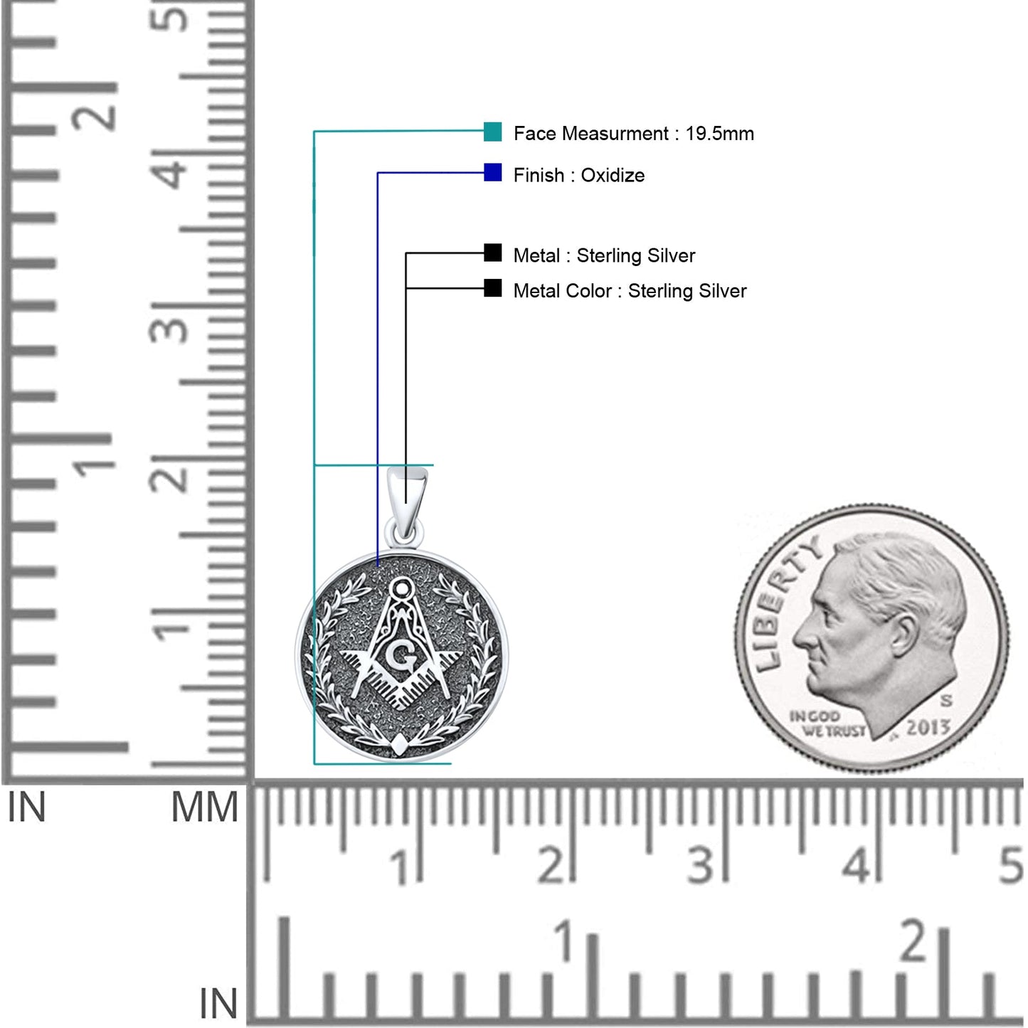 Masonic Freemason Pendant