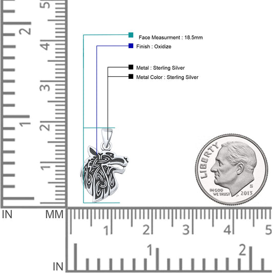 Wolf Viking Pendant