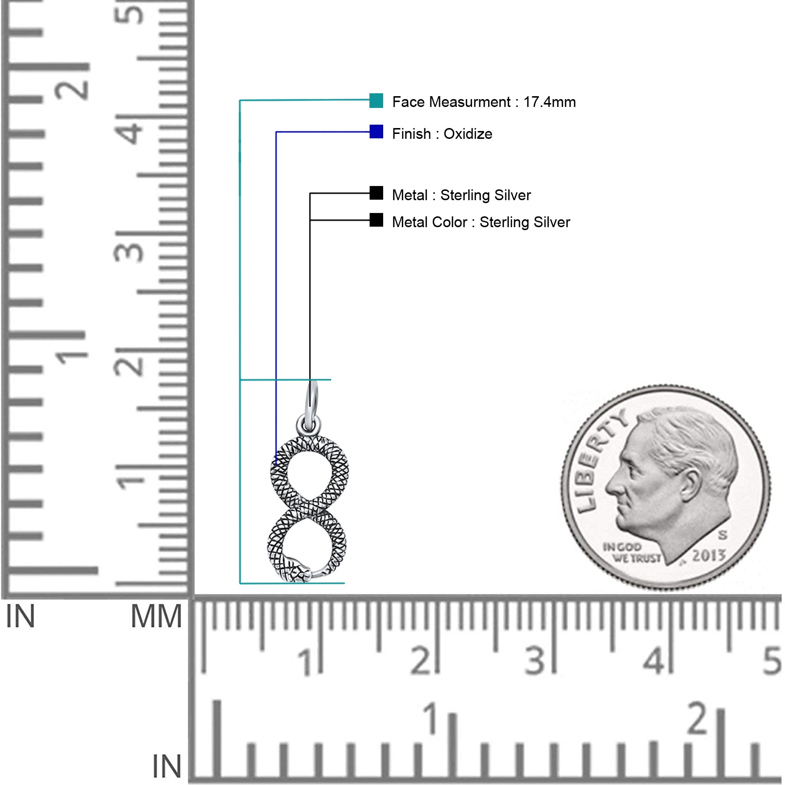 Infinity Snake Pendant