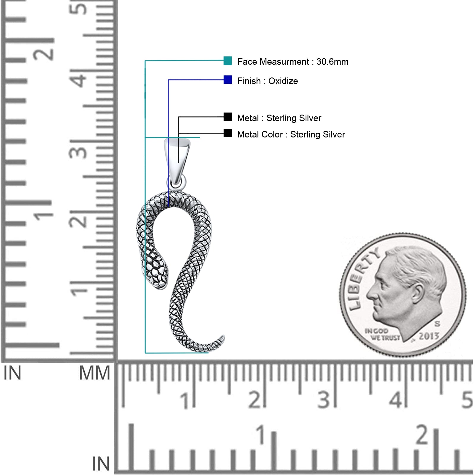 Snake Pendant