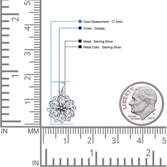  Flower Charm Pendant