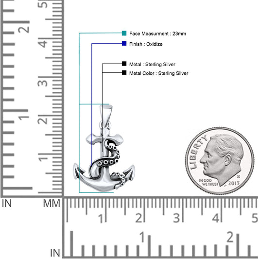  Anchor & Tentacle Pendant
