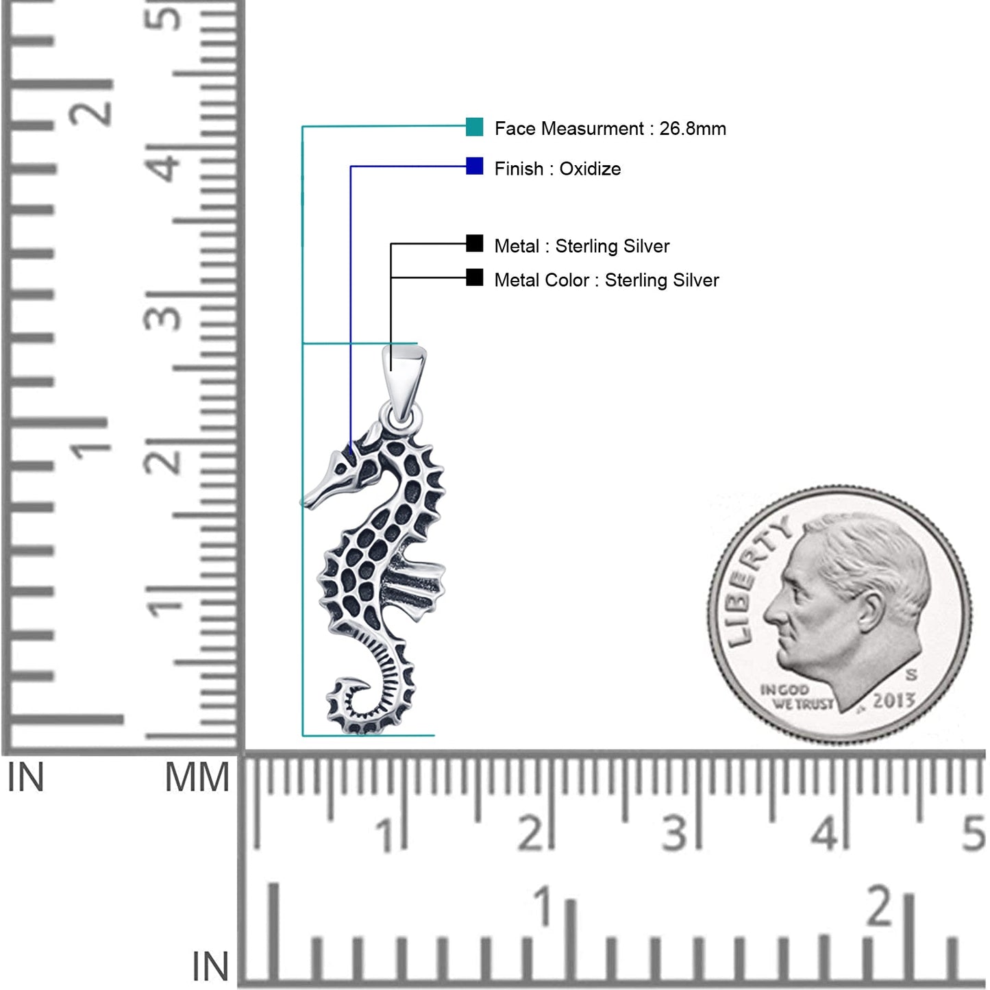  Seahorse Pendant