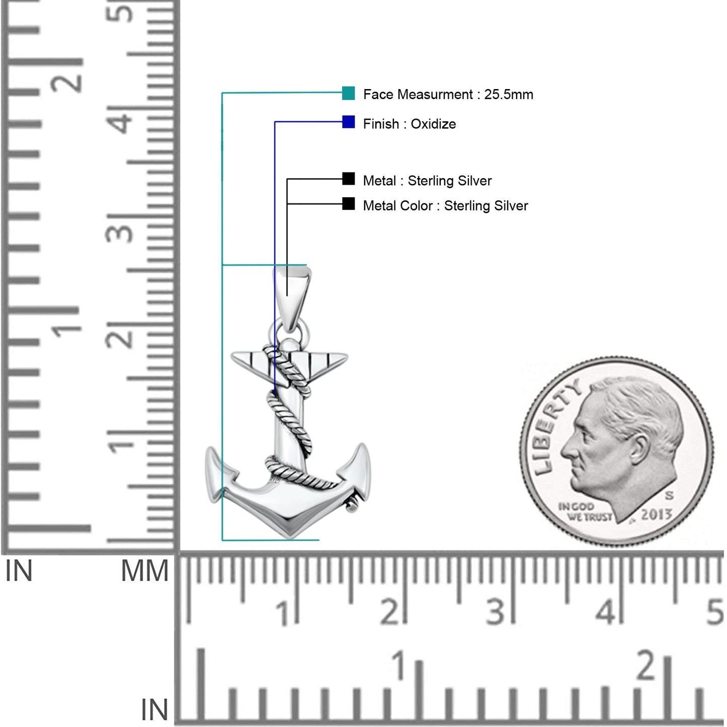 Anchor Rope Pendant