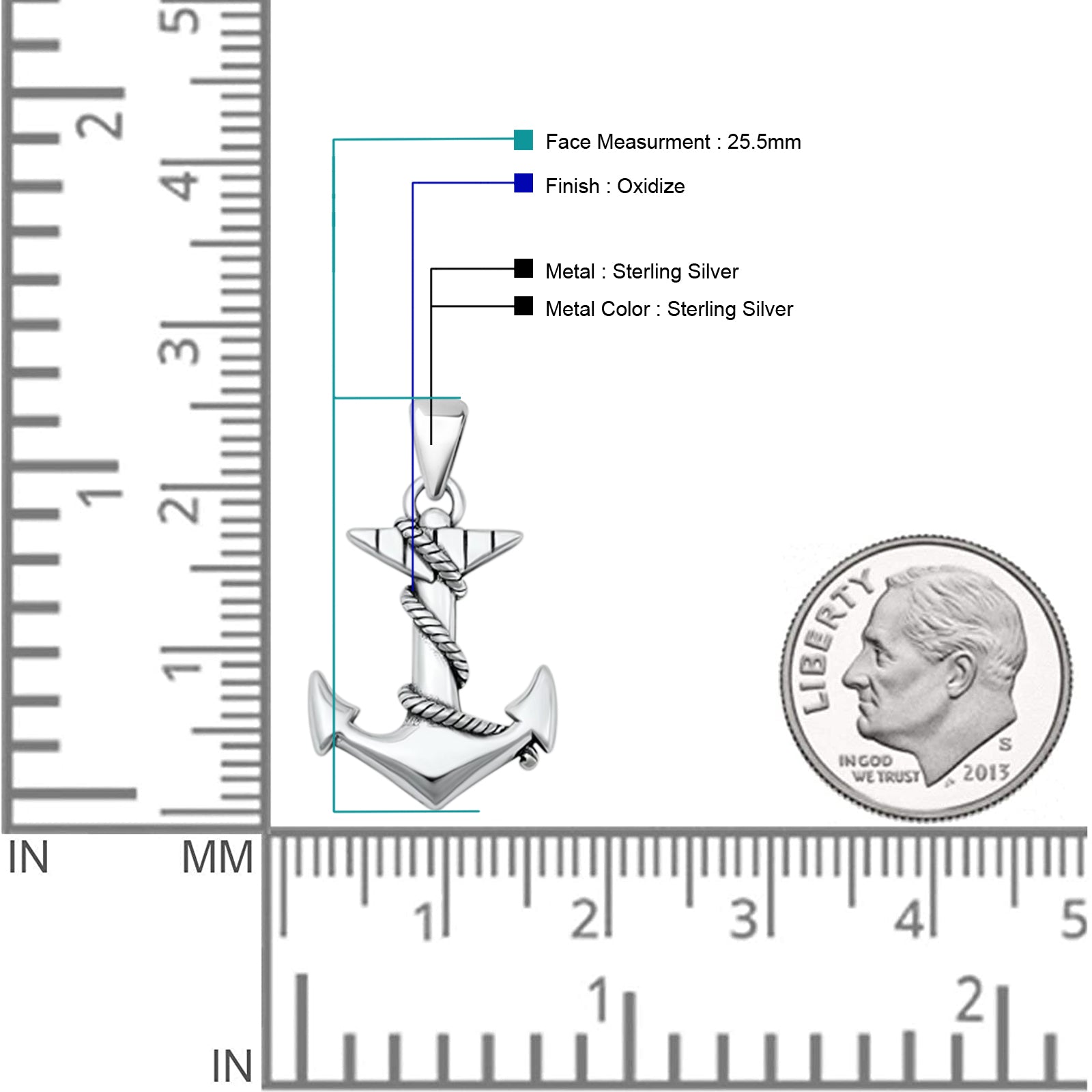 Anchor Rope Pendant