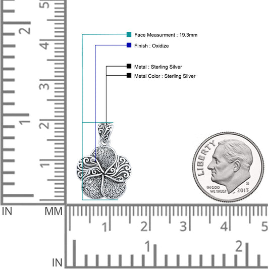 Plumeria Flower Filigree Pendant