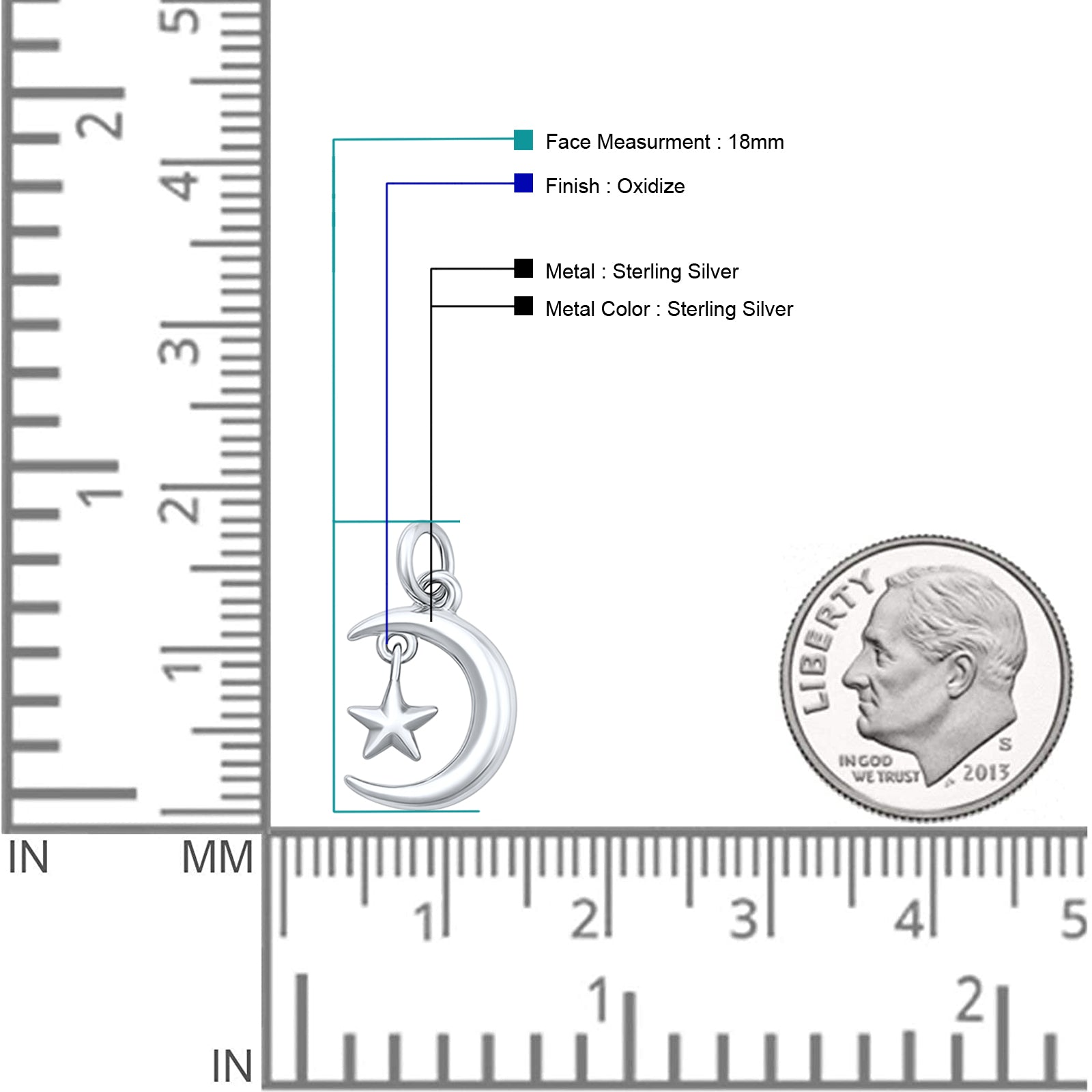 Moon Star Pendant