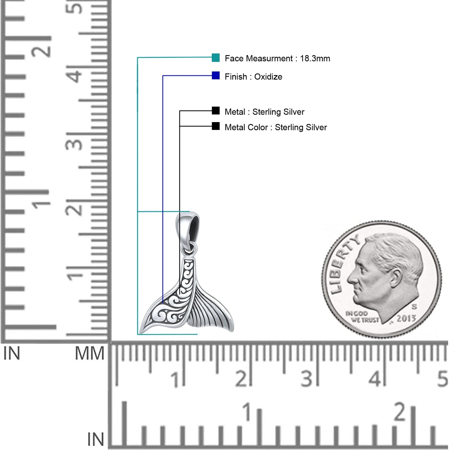 Whale Tail Pendant