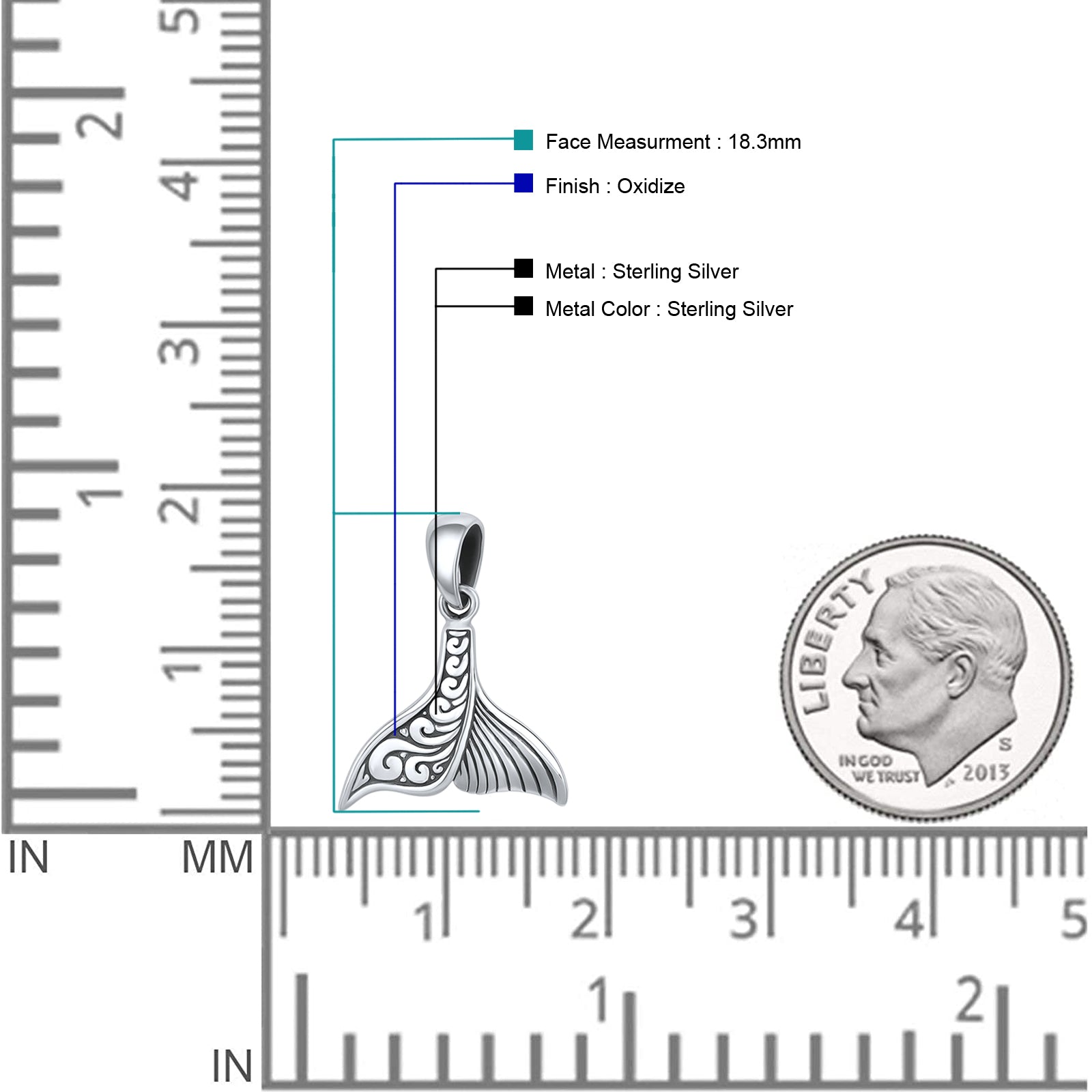 Whale Tail Pendant