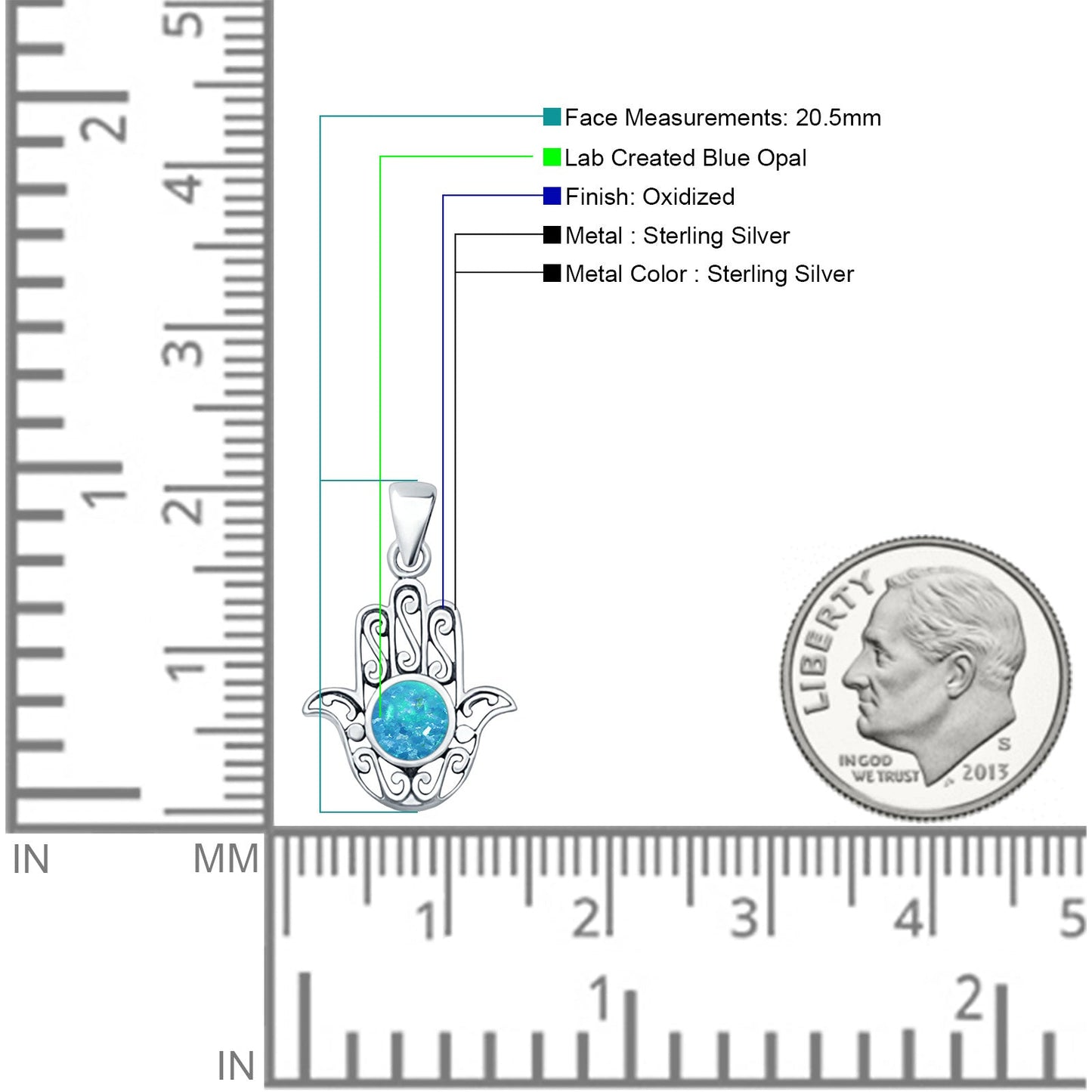 Hand Of Hamsa Pendant