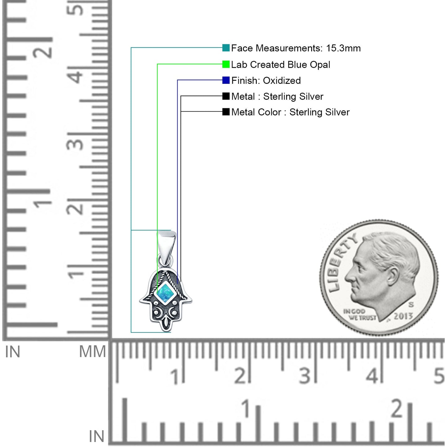 Hand Of Hamsa Pendant