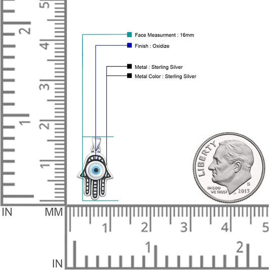 Evil Eye & Hand Of Hamsa Pendant