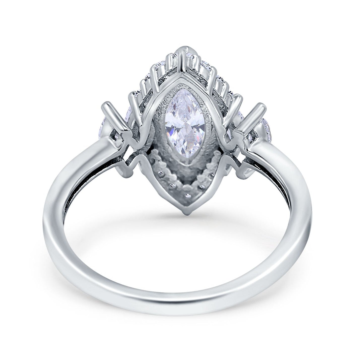 Marquise Vintage Wedding Ring Simulated Cubic Zirconia