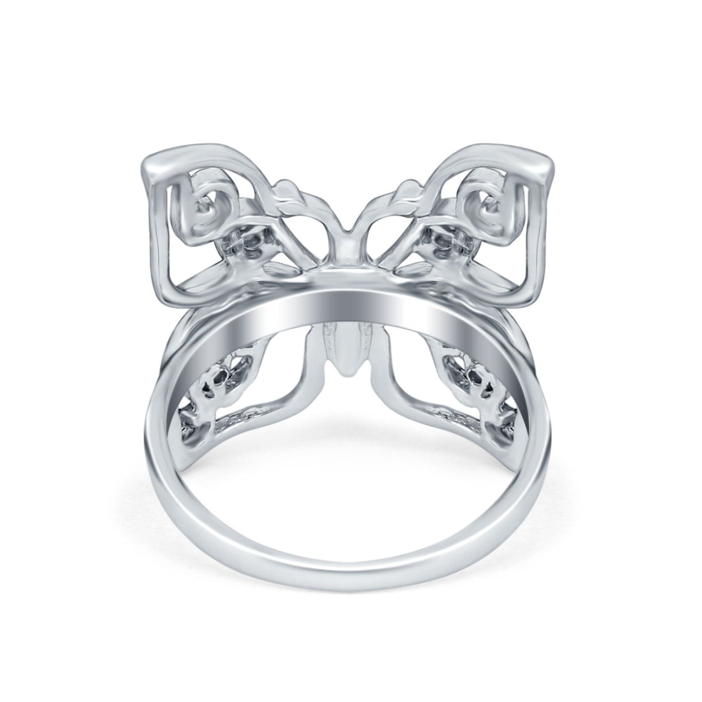 Butterfly CZ Ring