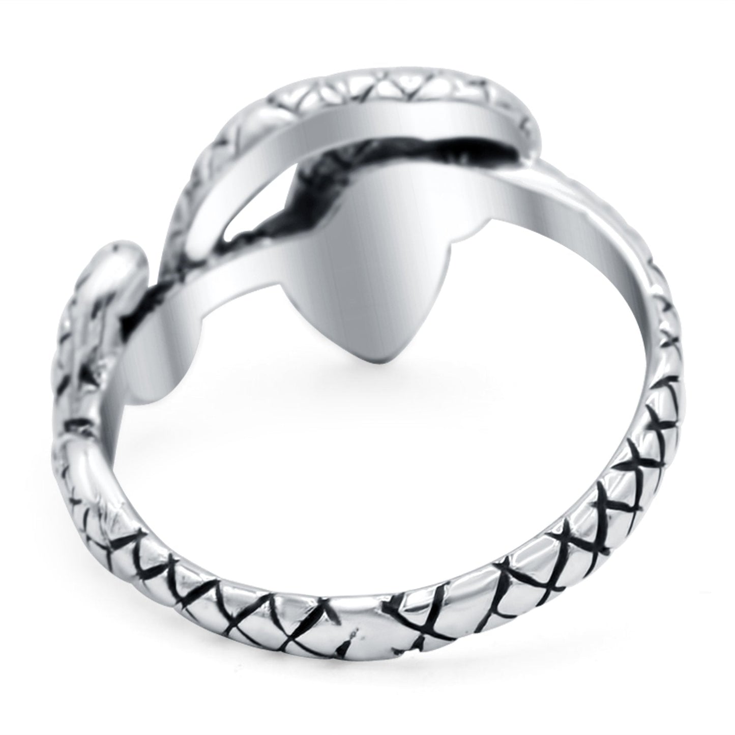 Snake Ring Oxidized Band (14mm)