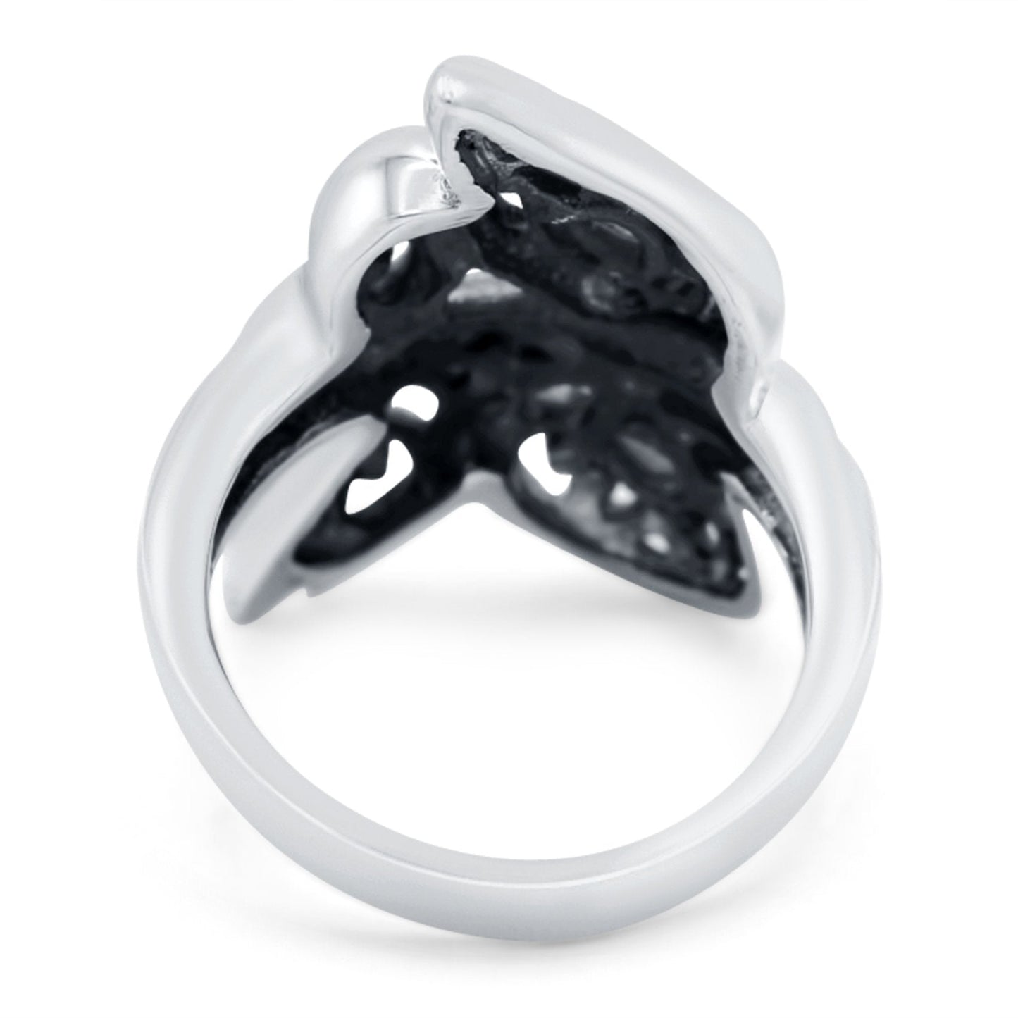 Snake Ring Oxidized Band (28mm)