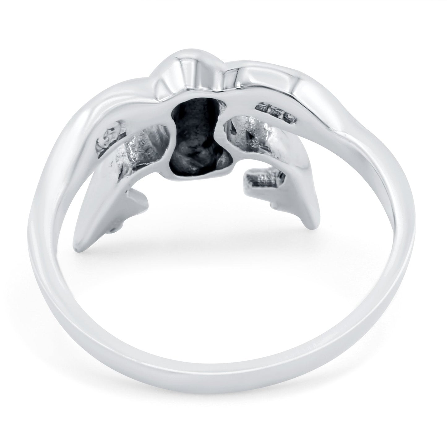 Frog Ring Oxidized Band (13mm)