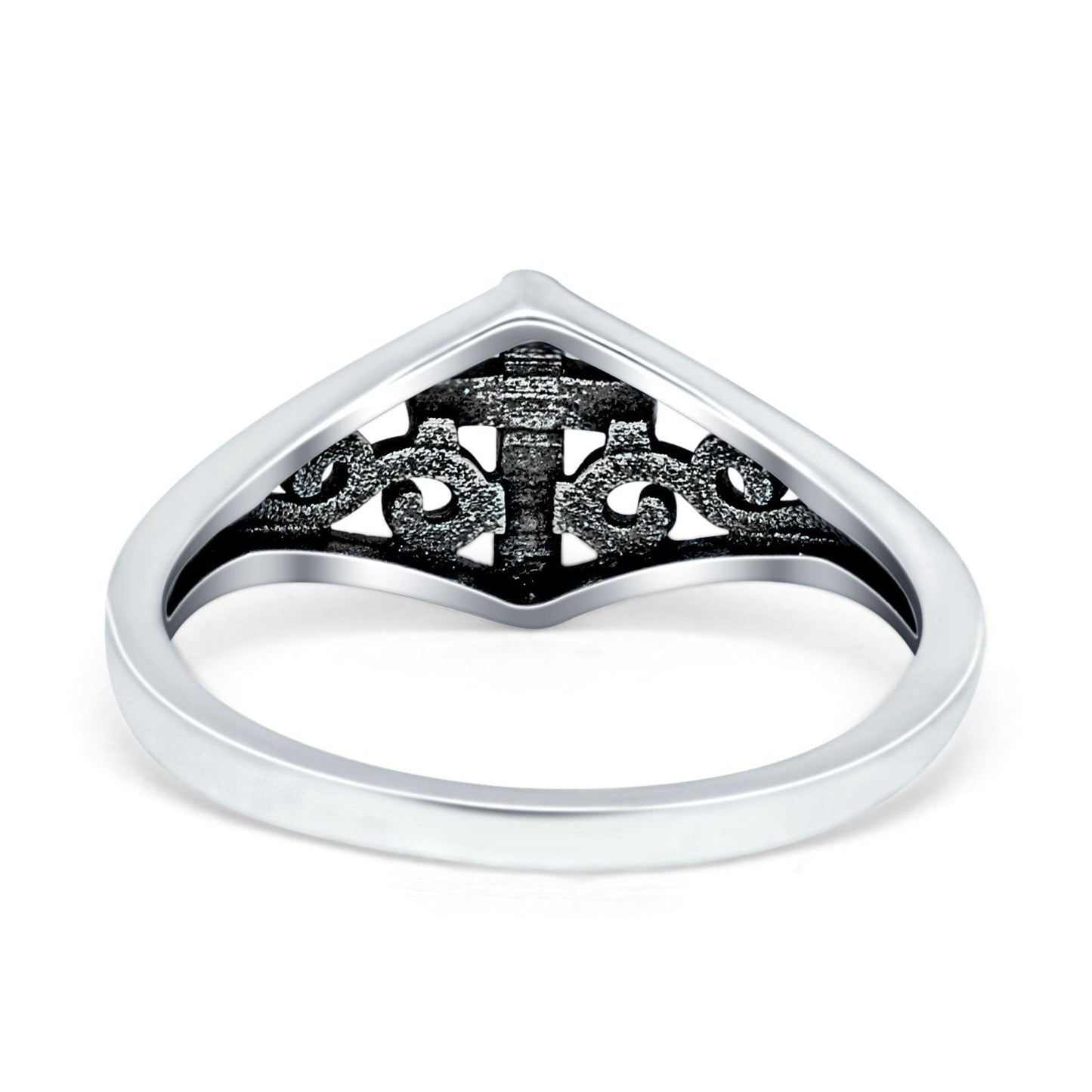 Filigree Cross Ring