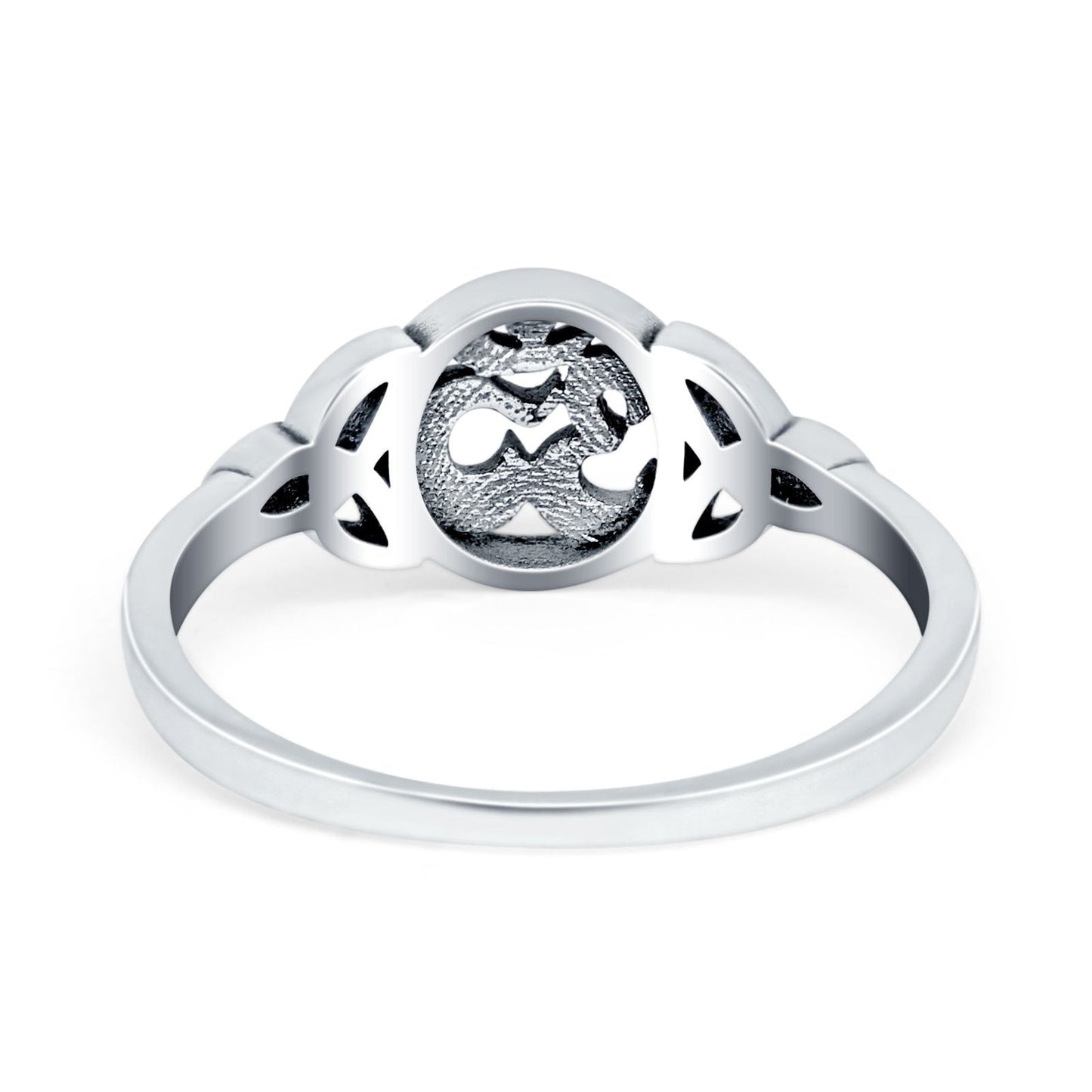 OM Ring 925 Sterling Silver